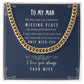 Cuban Link Chain for my Husband - Message Card Jewelry