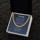 Cuban Link Chain for my Husband - Message Card Jewelry