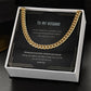 Men's Message Card Jewelry Necklace