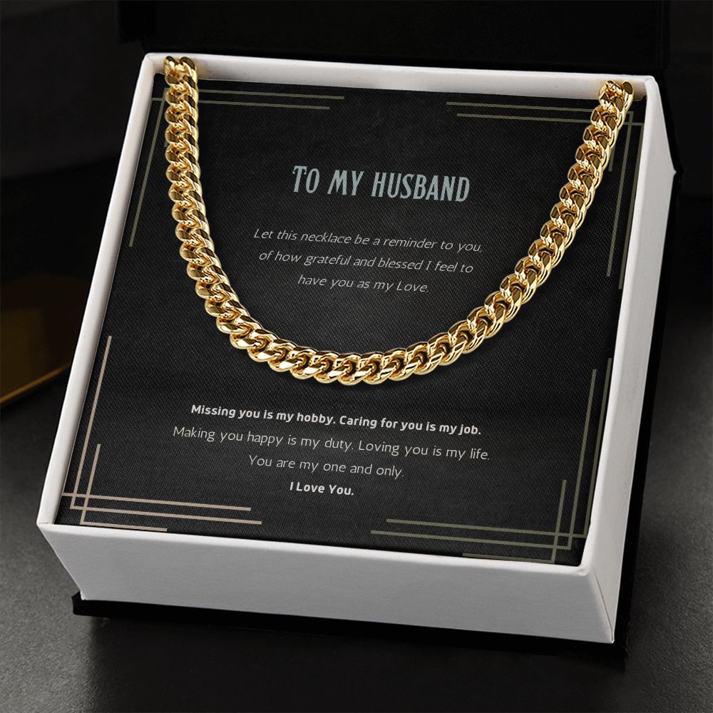 Men's Message Card Jewelry Necklace