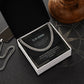 Men's Message Card Jewelry Necklace