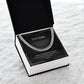 Men's Message Card Jewelry Necklace