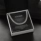 Men's Message Card Jewelry Necklace