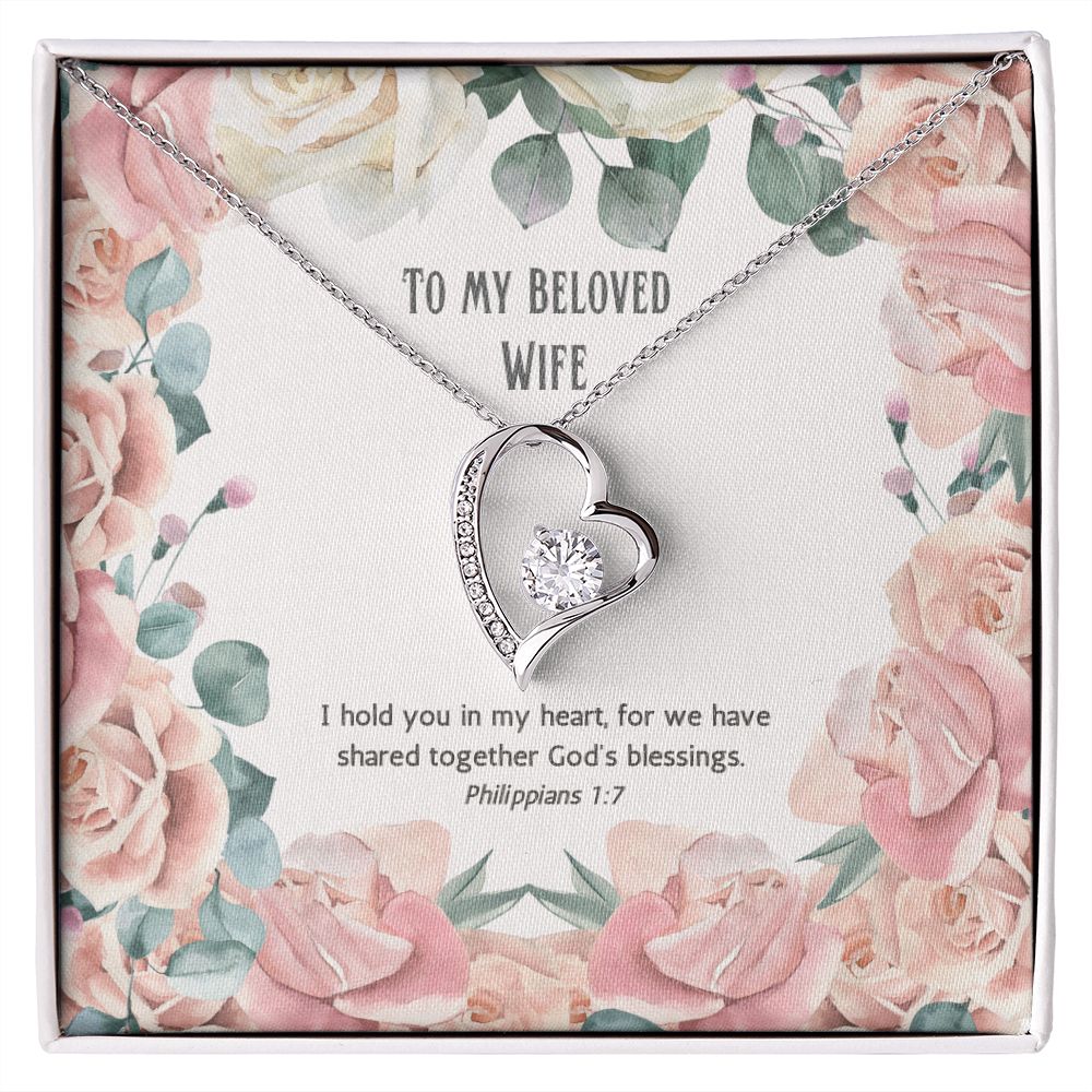 To My Wife Message Card Jewelry