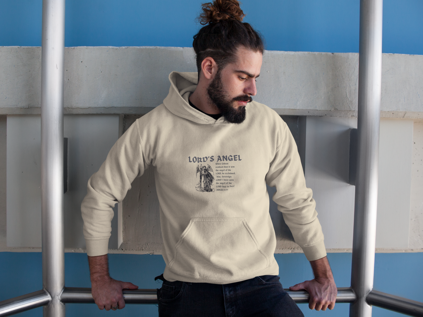 Lord's Angel: Judges 6:22 - Cozy Christian Hoodie